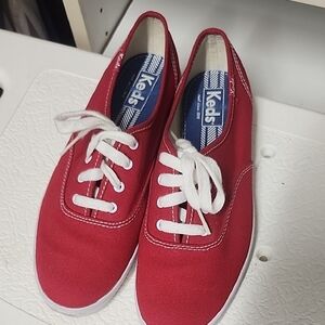 Keds Red Canvas Sneakers